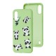 Чохол для Samsung Galaxy A01 (A015) Wave Fancy lovely panda / mint gum