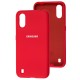 Чохол Samsung Galaxy A01 (A015) Silicone Full вишневий