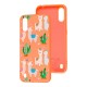 Чохол Samsung Galaxy A01 (A015) Wave Fancy llamas / peach