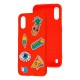 Чохол Samsung Galaxy A01 (A015) Wave Fancy color style / red