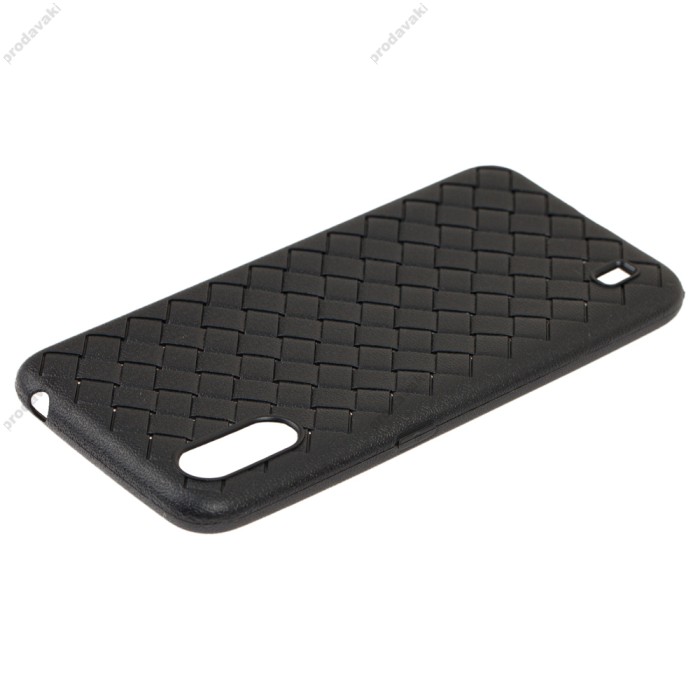 Чохол Samsung Galaxy A01 (A015) Weaving чорний