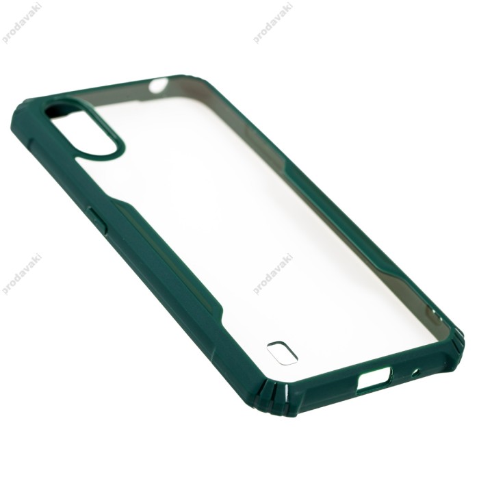 Чохол для Samsung Galaxy A01 (A015) Defense shield silicone зелений