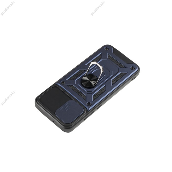 Чохол для Samsung Galaxy A03 (A035) Serge Ring Armor ударостійкий синій