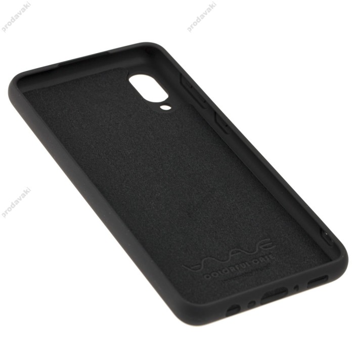 Чохол Samsung Galaxy A02 (A022) Wave colorful чорний