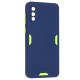 Чохол Samsung Galaxy A02 (A022) Ribbed camera синій