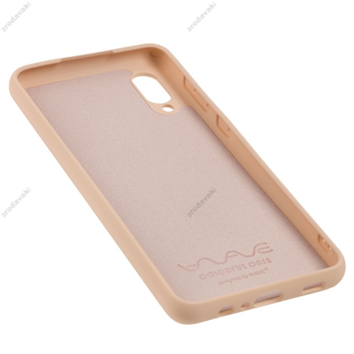 Чохол Samsung Galaxy A02 (A022) Wave colorful рожевий / pink sand