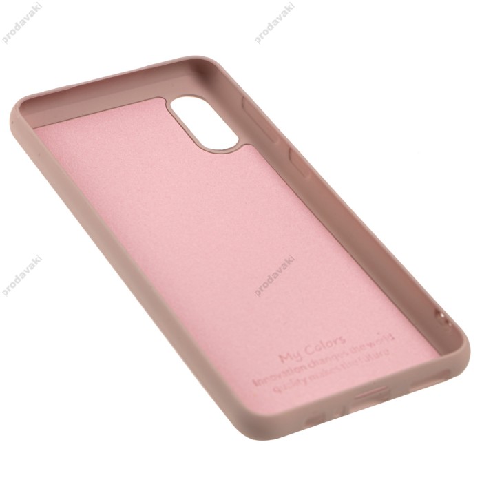 Чохол Samsung Galaxy A02 (A022) Silicone Full рожевий / pink sand