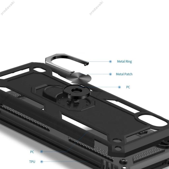 Чохол для Samsung Galaxy A02 (A022) Serge Ring ударостійкий чорний