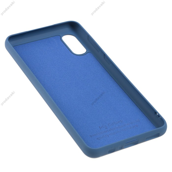 Чохол для Samsung Galaxy A02 (A022) Silicone Full синій / navy blue