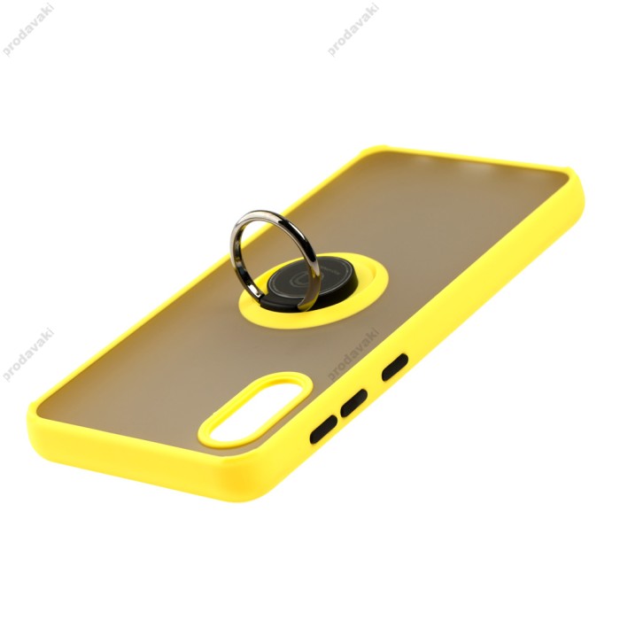 Чохол Samsung Galaxy A02 (A022) LikGus Edging Ring жовтий