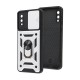 Чохол для Samsung Galaxy A02 (A022) Serge Ring Armor удароміцний сріблястий