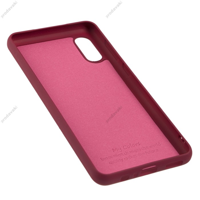 Чохол Samsung Galaxy A02 (A022) Silicone Full бордовий / marsala