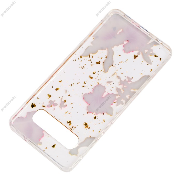 Чохол Samsung Galaxy S10+ (G975) Flowers Confetti "китайська троянда"
