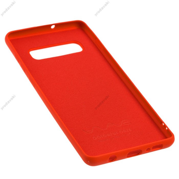 Чохол Samsung Galaxy S10+ (G975) Wave colorful red