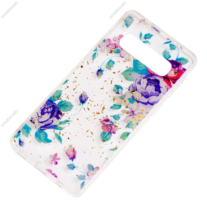 Чохол Samsung Galaxy S10+ (G975) Flowers Confetti "квіти"