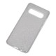 Чохол для Samsung Galaxy S10+ (G975) Shining Glitter з блискітками сріблястий