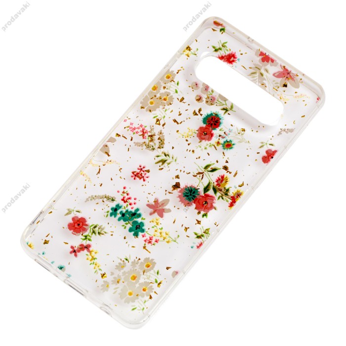 Чохол Samsung Galaxy S10+ (G975) Flowers Confetti "польові квіти"