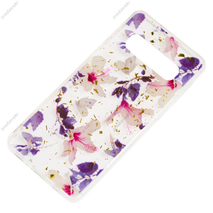 Чохол для Samsung Galaxy S10 (G973) Flowers Confetti "китайська фіолетова троянда"