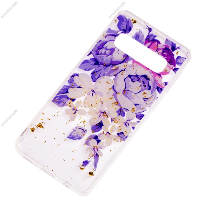Чохол для Samsung Galaxy S10 (G973) Flowers Confetti "півони"