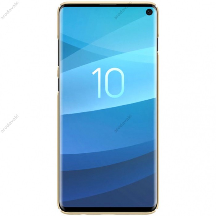 Чохол Samsung Galaxy S10 (G973) Nillkin Matte золотистий