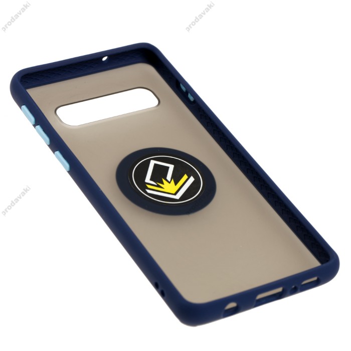 Чохол Samsung Galaxy S10 (G973) LikGus Edging Ring синій