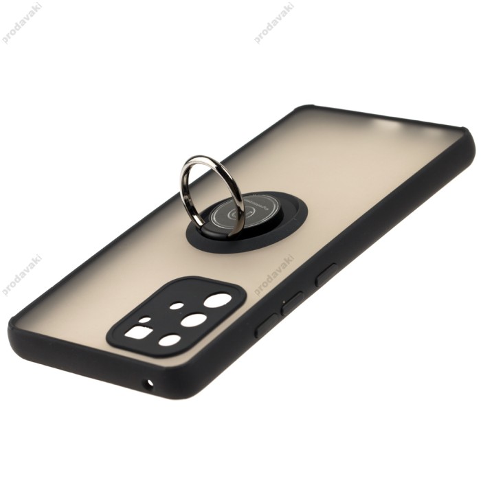 Чохол Samsung Galaxy S10 Lite (G770) / A91 LikGus Edging Ring чорний