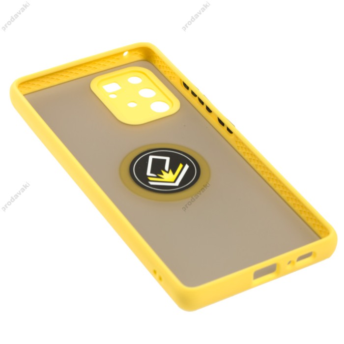 Чохол Samsung Galaxy S10 Lite (G770) / A91 LikGus Edging Ring жовтий