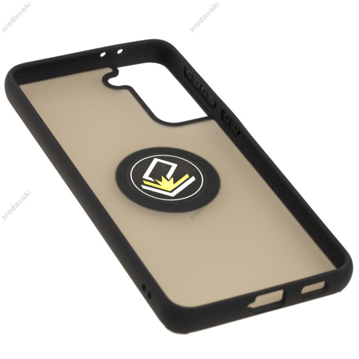 Чохол Samsung Galaxy S21+ (G996) LikGus Edging Ring чорний