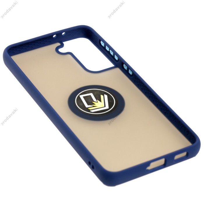 Чохол Samsung Galaxy S21+ (G996) LikGus Edging Ring синій