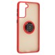 Чохол Samsung Galaxy S21+ (G996) LikGus Edging Ring червоний