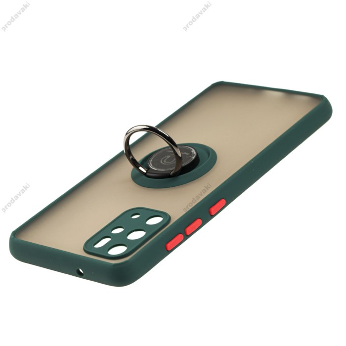Чохол Samsung Galaxy S20+ (G985) LikGus Edging Ring оливковий