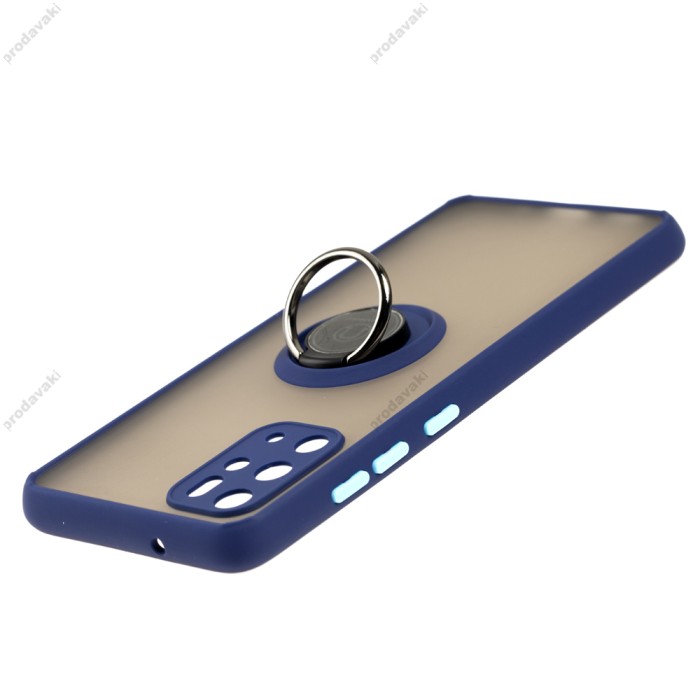 Чохол Samsung Galaxy S20+ (G985) LikGus Edging Ring синій