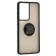 Чохол Samsung Galaxy S21 Ultra (G998) LikGus Edging Ring чорний
