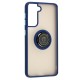 Чохол Samsung Galaxy S21 (G991) LikGus Edging Ring синій