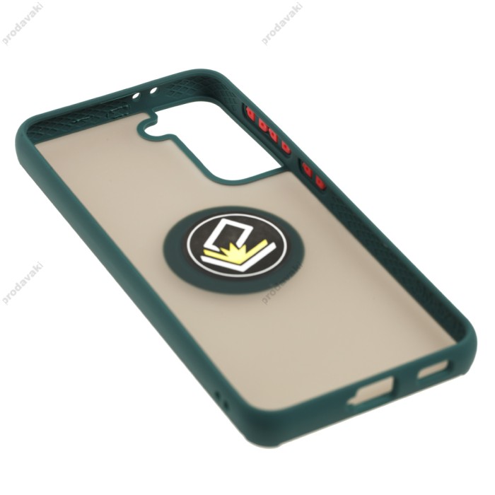 Чохол Samsung Galaxy S21 (G991) LikGus Edging Ring оливковий