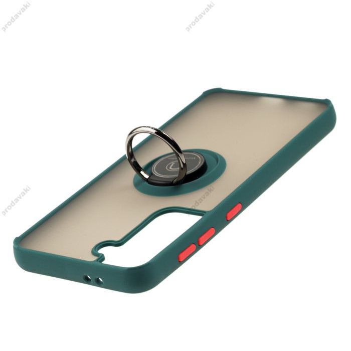 Чохол Samsung Galaxy S21 (G991) LikGus Edging Ring оливковий