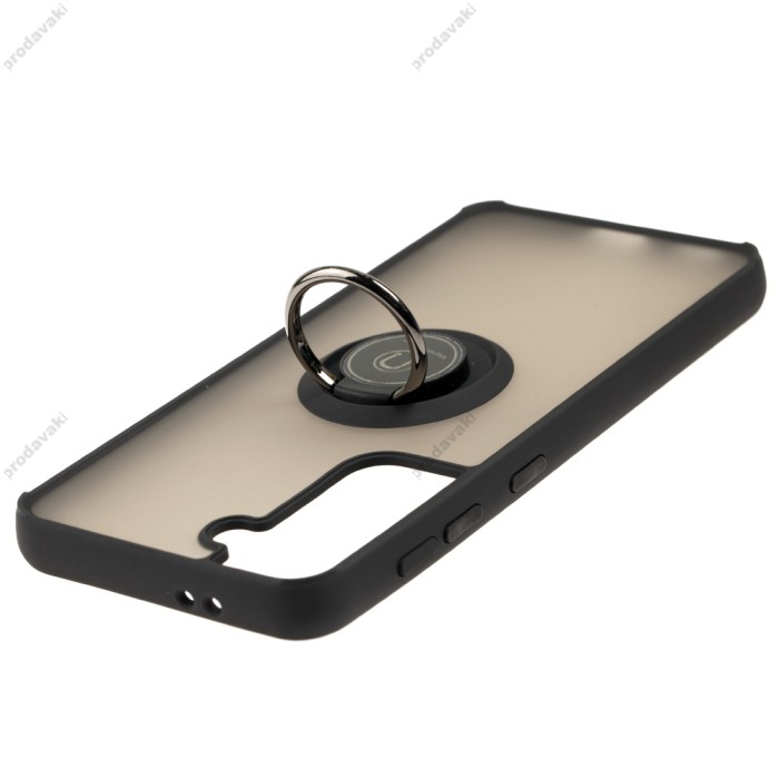 Чохол Samsung Galaxy S21 (G991) LikGus Edging Ring чорний