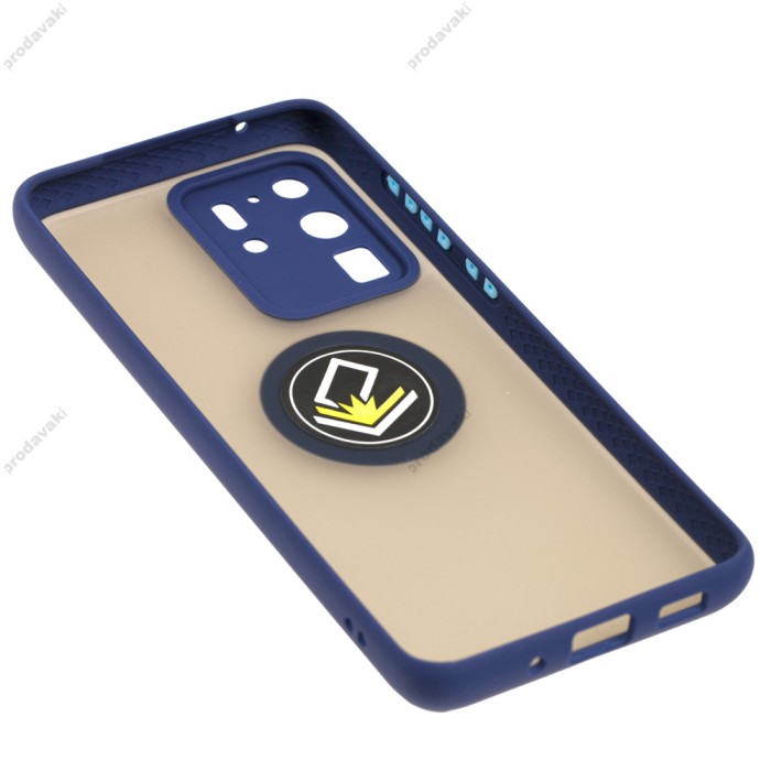 Чохол Samsung Galaxy S20 Ultra (G988) LikGus Edging Ring синій
