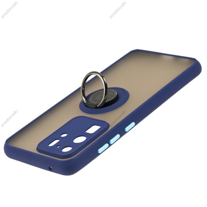 Чохол Samsung Galaxy S20 Ultra (G988) LikGus Edging Ring синій