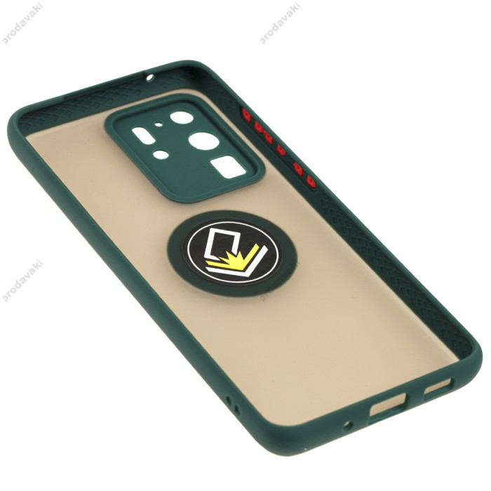 Чохол Samsung Galaxy S20 Ultra (G988) LikGus Edging Ring оливковий