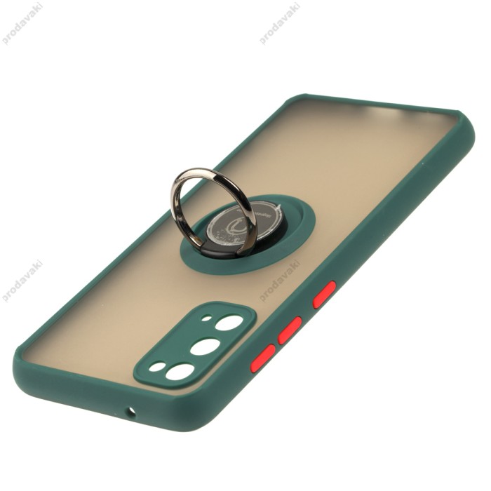 Чохол Samsung Galaxy S20 (G980) LikGus Edging Ring оливковий