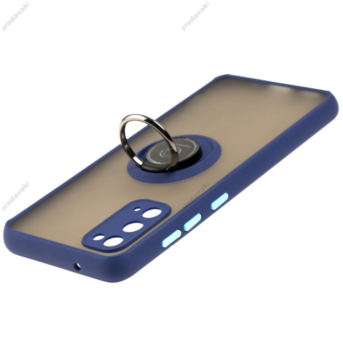 Чохол Samsung Galaxy S20 (G980) LikGus Edging Ring синій