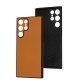Чохол для Samsung Galaxy S22 Ultra Classic leather case orange