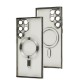 Чохол для Samsung Galaxy S22 Ultra (S908) WAVE Metal Color MagSafe silver