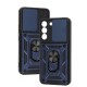 Чохол для Samsung Galaxy S22 (S901) Serge Ring Armor ударостійкий синій
