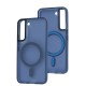 Чохол для Samsung Galaxy S22 Lyon Frosted MagSafe navy blue