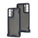 Чохол для Samsung Galaxy S22 Carbon strap blue