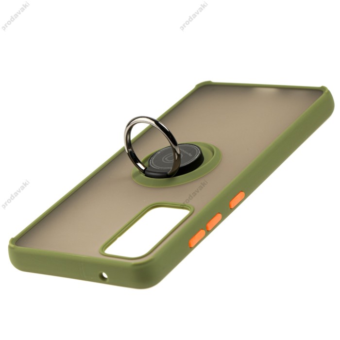 Чохол Samsung Galaxy S20 FE (G780) / S20 Lite LikGus Edging Ring хакі
