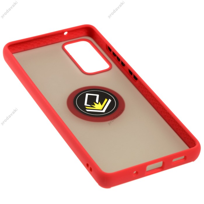 Чохол Samsung Galaxy S20 FE (G780) / S20 Lite LikGus Edging Ring червоний