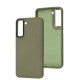 Чохол Samsung Galaxy S21 FE (G990) Wave Plump green